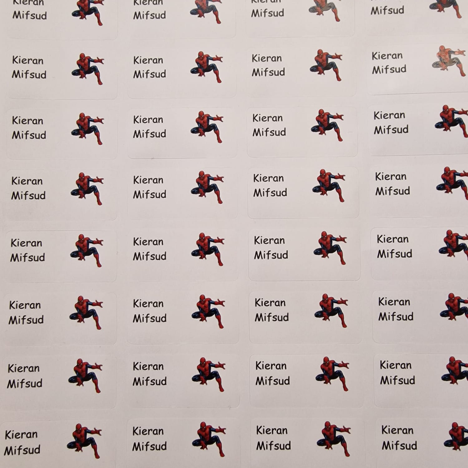 Polyester Waterproof Labels 47mm by 22mm - With Image